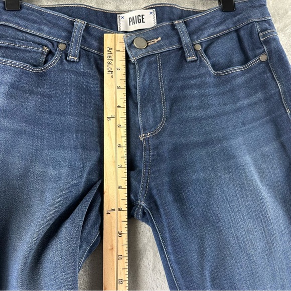 Paige Verdugo Ankle Jeans Women’s 30 Blue Dark Wash Skinny - Picture 6 of 11